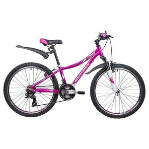 Горный (MTB) велосипед Novatrack Katrina 24 (2019) фиолетовый 10"требует финальной сборки)