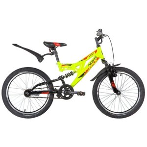 Горный (MTB) велосипед Novatrack Shark 20 1 (2020) салатовый 12"требует финальной сборки)