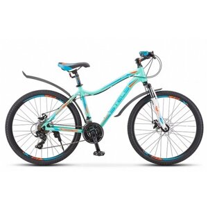 Горный (MTB) велосипед STELS Miss 6000 MD V010 (2022) светло-бирюзовый 15"требует финальной сборки)