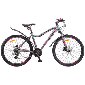 Горный (MTB) велосипед STELS Miss 6100 D 26 V010 (2019) серый/розовый 19"требует финальной сборки)