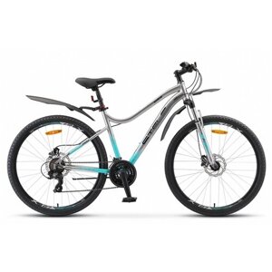 Горный (MTB) велосипед STELS Miss 7100 D 27.5 V010 (2022) хром 18"требует финальной сборки)
