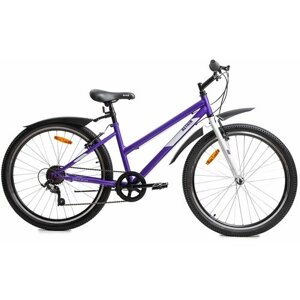 Горный велосипед Altair - MTB HT 26 Low (2022), 15, Фиолетовый / Белый