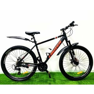 Горный велосипед "CRUZER" 27,5" 160/190 см, 24ск, чёрный/красный