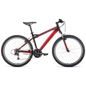 Горный велосипед Forward Flash 26 1.0, год 2021, цвет Черный-Красный, ростовка 19