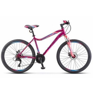 Горный велосипед Stels Miss 5000 D 26" V020 (2021) красный 18"