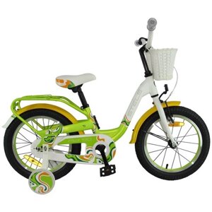 Городской велосипед STELS Pilot 190 16 V030 (2019) зеленый/желтый/белый 8.5"требует финальной сборки)