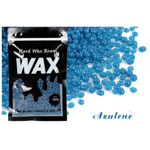 Горячий воск с ароматом-Азулен в гранулах для депиляции Hard Wax Beans 100гр