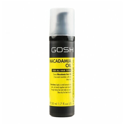 GOSH Macadamia Oil Питательное масло для волос, 50 мл