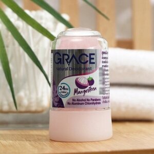 Grace Дезодорант кристаллический Grace Mineral Herbal Deodorant с мангостином, 70 г