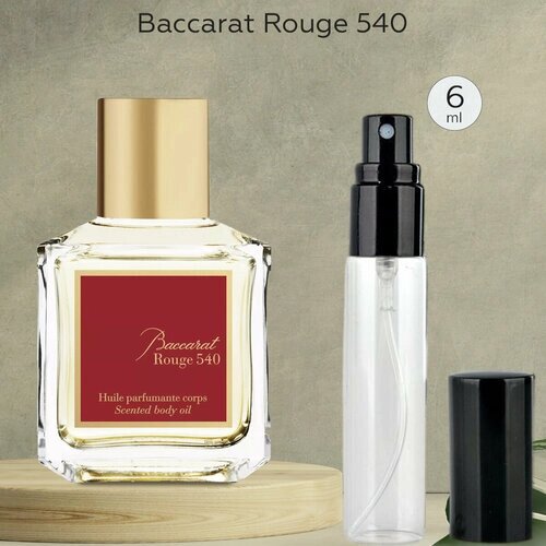 Gratus Parfum Baccarat Rouge 540 духи унисекс масляные 6 мл (спрей) + подарок