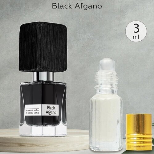 Gratus Parfum Black Afgano духи унисекс масляные 3 мл (масло) + подарок