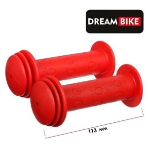 Грипсы 113 мм Dream Bike посадочный диаметр 22 2 мм цвет красный