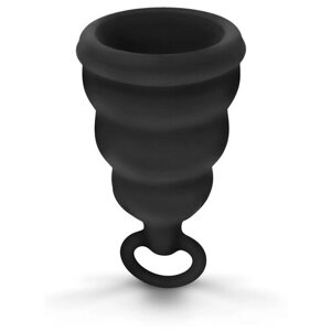 Gvibe Gcup Black силиконовая менструальная чаша с защитой от протечек, 10 мл