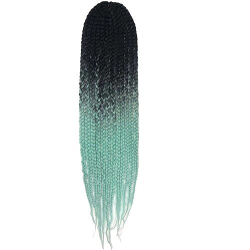Hairshop Афрокосы 1/З 4 50см (Черный/Зеленый)