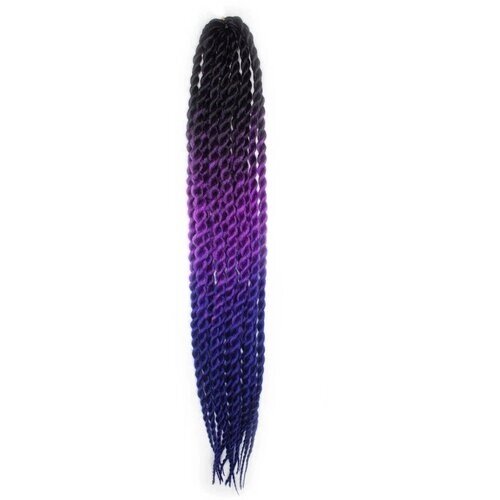Hairshop Мамбо твист 1В /Ф 10/С 22 55 см (Черный/Фиолетовый/Синий)