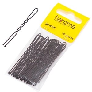 Harizma - Харизма Шпильки чёрные "волна"60 мм), 30 шт -