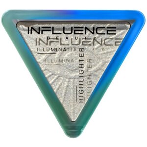 Хайлайтер Influence Beauty Illuminati с микроскопическими частицами бриллиантов, эффект влажного сияния, тон 03: голубой, 6,5г