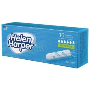 Helen Harper тампоны Super Plus, 6 капель, 16 шт., 2 уп.