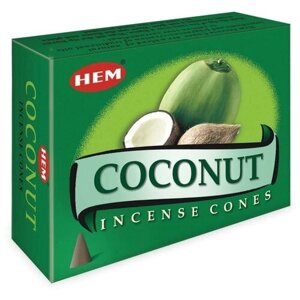 HEM Благовония Coconut (Кокос) конусы