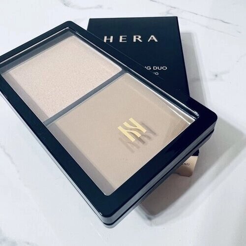 Hera Люксовый контуринг хайлайтер Face Contouring Duo Hightlighter & Shading