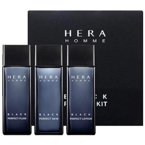 Hera Мужской, антивозрастной набор из трех миниатюр для лица Homme Black Perfect
