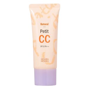 Holika Holika CC-крем для лица Natural petit cc spf 32 pa, 30 мл, оттенок: теплый бежевый