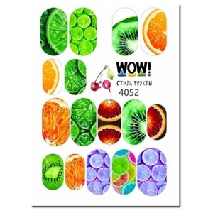 I am WOW Слайдер для ногтей ягоды, фрукты , лайм , апельсин , киви водные наклейки маникюра декор на ногти для дизайна / слайдеры для лака и гель лака