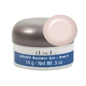 Ibd гель LED/UV Builder gel конструирующий камуфлирующий, 14 мл, pink V
