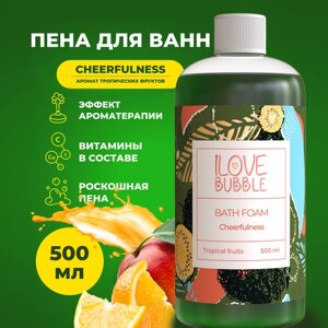 ILOVE mg, Натуральная пена для ванны с ароматом тропических фруктов, тонус и обновление - Объем 500 мл.