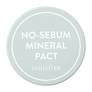 Innisfree No-Sebum пудра компактная Mineral Pact бесцветная 8.5 г