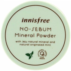 Innisfree No-Sebum пудра рассыпчатая матирующая бесцветная 5 г