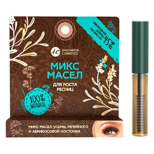 Innovator Cosmetics Микс масел для роста ресниц, 4 мл, прозрачный