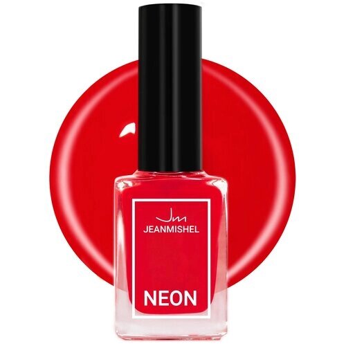 Jeanmishel Лак для ногтей Neon Collection, 6 мл, 333 Ruby Red