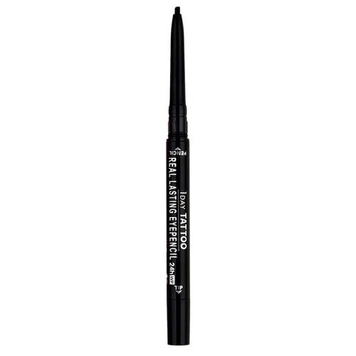 K-Palette карандаш для глаз водостойкий Real lasting eyepencil 24h WP, оттенок super black