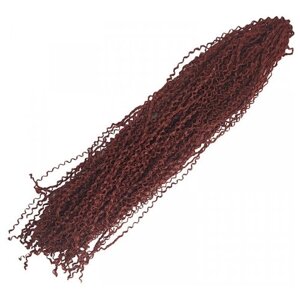 Канекалон Зизи, косички гофре, волосы для наращивания, афрокудри,120 см цвет красно-каштановый