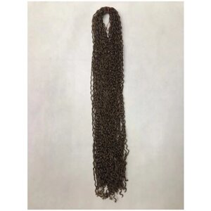 Канекалон Зизи косички (лапша), 65 см, 100 гр. Цвет каштановый (2)