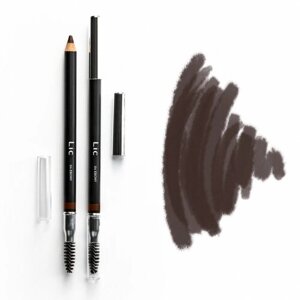Карандаш пудровый для бровей Eyebrow pencil LIC (04 Dark Brown)