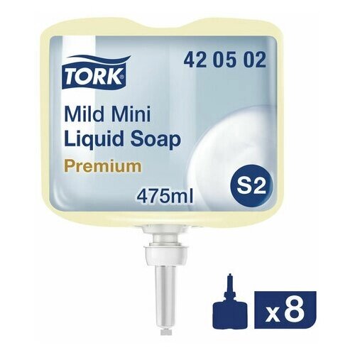 Картридж с жидким мылом одноразовый TORK (Система S2) Premium, 0,475 л, 420502
