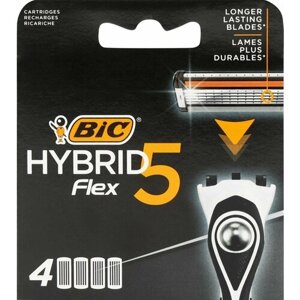 Картриджи для бритвы BIC Flex 5 Hybrid, 4шт -1 шт.