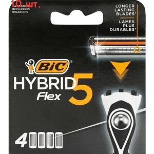 Картриджи для бритвы Flex 5 Hybrid, 4шт (10 шт.)