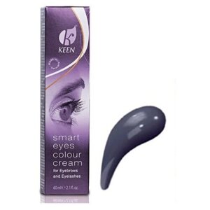KEEN Краска для бровей и ресниц Smart Eyes Colour Cream, 60 мл, графит, 60 мл