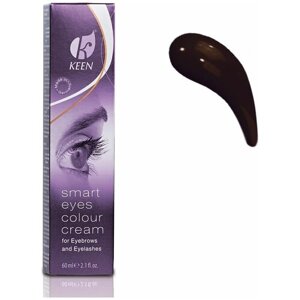 KEEN Краска для бровей и ресниц Smart Eyes Colour Cream, 60 мл, коричневый, 60 мл