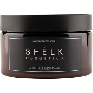 Кератиновая маска-пилинг для волос восстанавливающая, 250мл, Shelk cosmetics