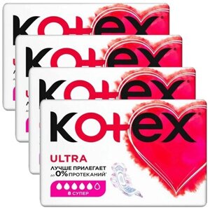 KG22547K Набор 4 шт / Гигиенические прокладки Kotex Ultra Super 8 шт/4 уп