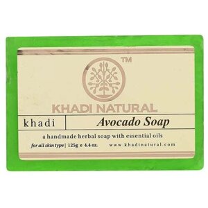 Khadi Natural Мыло кусковое Herbal Avocado Soap, 125 г