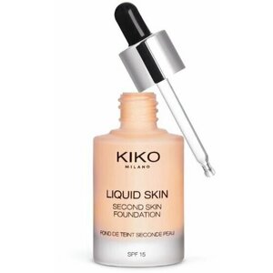 KIKO MILANO Тональная основа с эффектом второй кожи SPF 15 Liquid Skin Second Skin Foundation (10 Warm Beige)