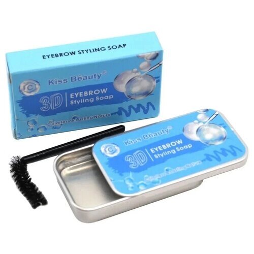 Kiss Beauty Мыло для укладки бровей 3D Eyebrow Styling Soap Коллаген, 10 мл, 10 г, прозрачный