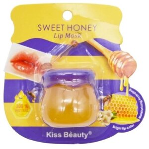 Kiss Beauty Sweet Honey Lip Mask Увлажняющая маска для губ с экстрактом меда,8 гр.