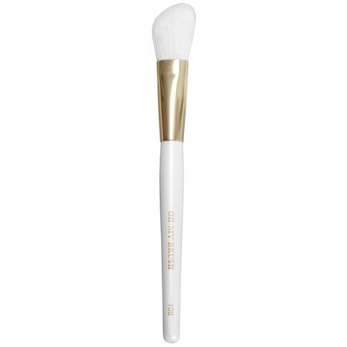 Кисть для макияжа лица, румян и контуринга OH MY BRUSH Angeled Contouring Brush 108