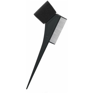 Кисть для окрашивания волос с расчёской и губкой Comair, чёрная, 22,2x5,5 см